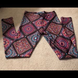 Colorful boho leggings
